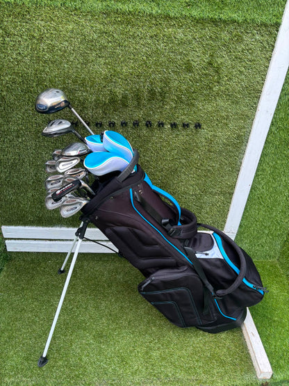 Wilson Matrix Irons 3-SW, Callaway Great Big Bertha Driver, Hybrid & Brand New Stand Bag