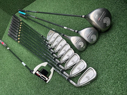 Cleveland Complete Golf Set – TA6 3–PW Irons, Ti460 Driver, Steel 15° Wood, HALO Hybrid & Cart Bag