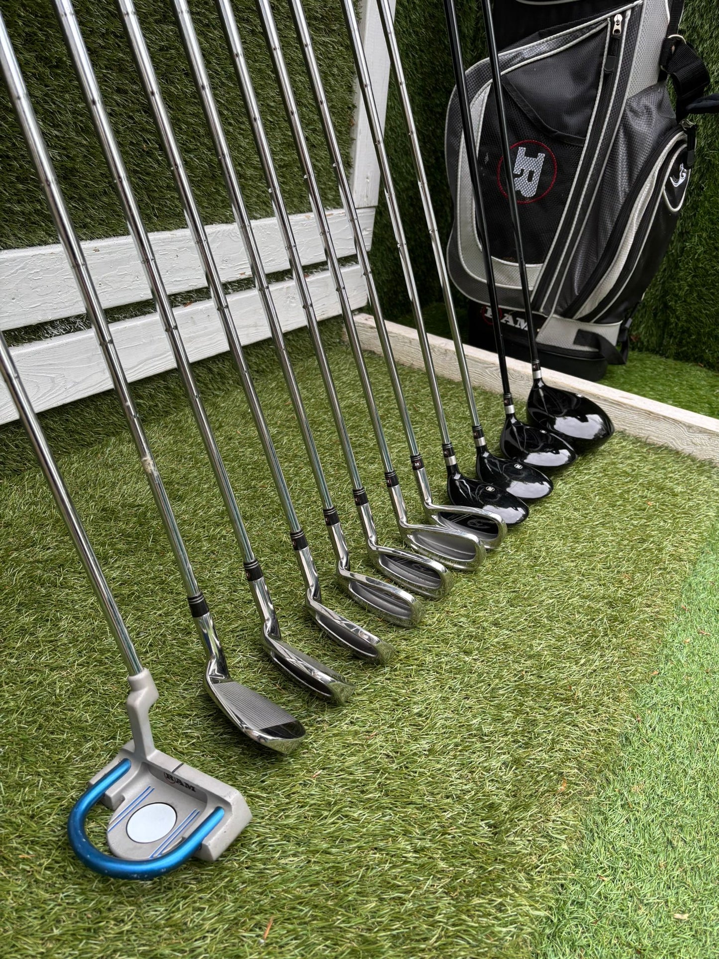 RAM Concept SG Full Golf Set 5–SW + 460cc Driver, Hybrids, Putter & Cart Bag