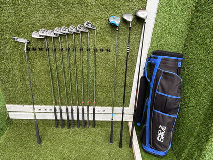 12 Club Complete Golf Set with Cavity-Back Irons & Stand Bag