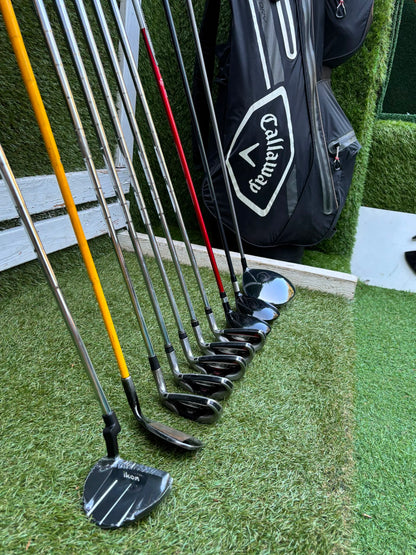 Cobra King S9 Irons, New Wilson Driver, TaylorMade Wood, New V Series Putter & Callaway Dry Waterproof Cart Bag Free P&P
