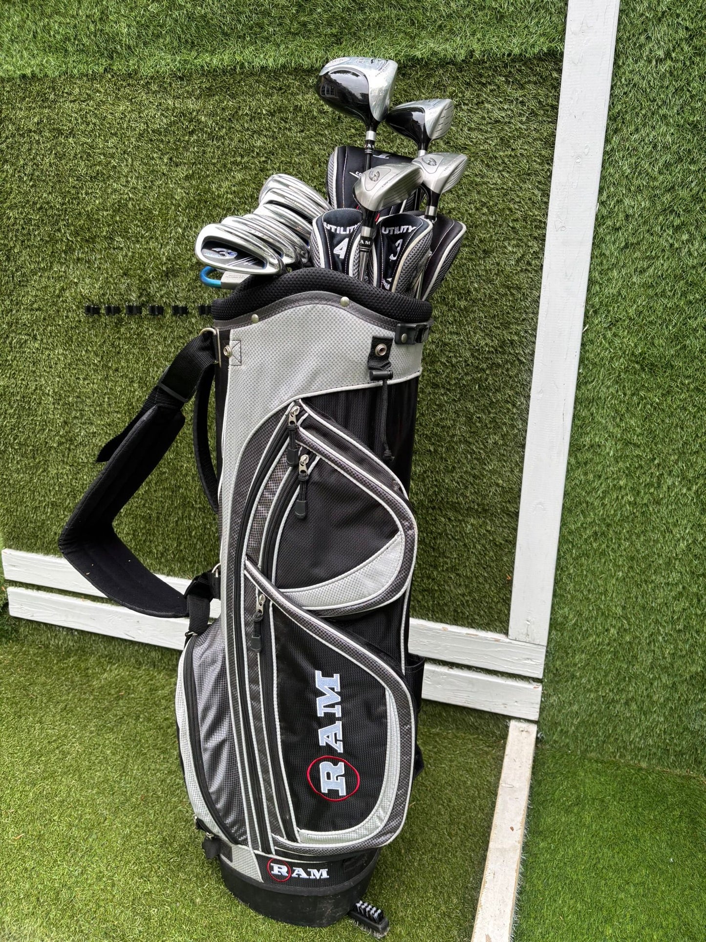 RAM Concept SG Full Golf Set 5–SW + 460cc Driver, Hybrids, Putter & Cart Bag