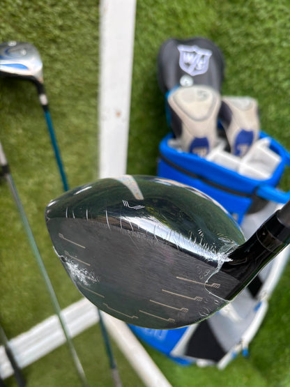 Ping Eye2+ Blue Dot Graphite Irons, Brand New Wilson D7 Driver, Ping G5 Woods & Ping Traverse Cart Bag