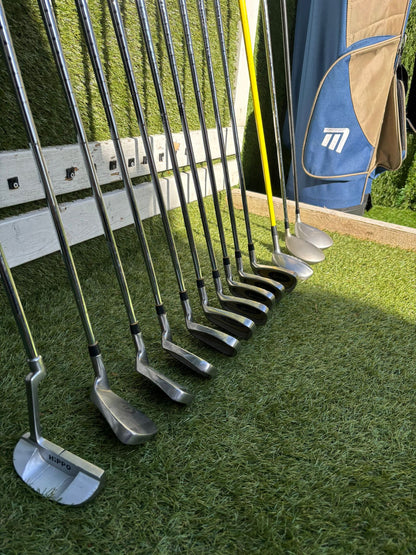 Tristar II 3–SW Irons + RAM FX Driver + Wilson Staff Cleek + Masters Stand Bag – 13 Clubs