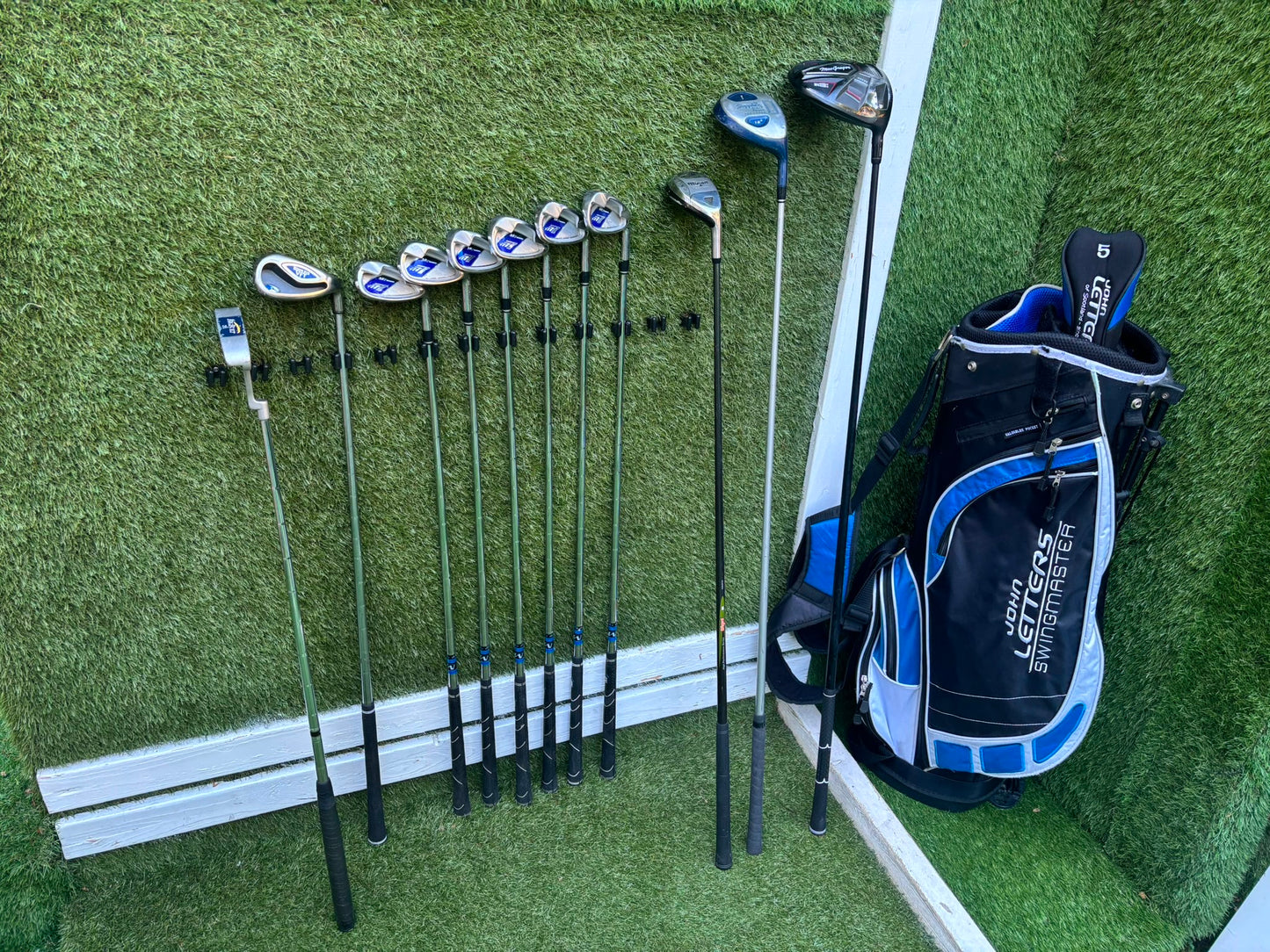 Ben Sayers M7 Golf Set with MacGregor MacTec X Driver, RAM Hybrid & John Letters Stand Bag