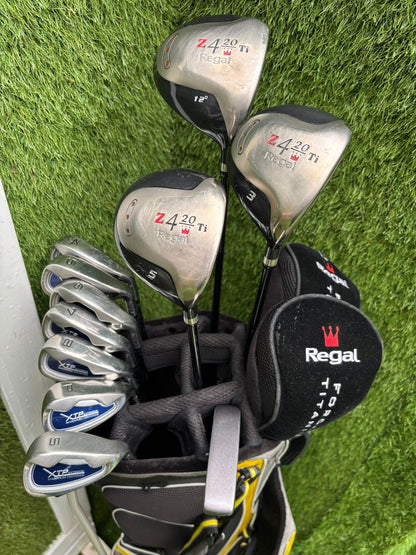Regal Z4 Titanium Woods + XTP Irons + Nike Stand Bag – 11-Club Golf Set
