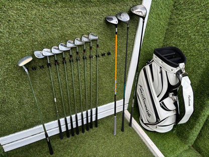 Ben Hogan Apex FTX Forged Irons (4–PW) + Titleist 3 Wood + Drivers + BRAND NEW Bag - Free P&P