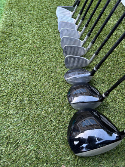 🔥 Wilson 1200 Plus Irons (5–SW) + Driver / 3 Wood / Hybrid + Cleveland Wedge + Waterproof Sun Mountain Bag