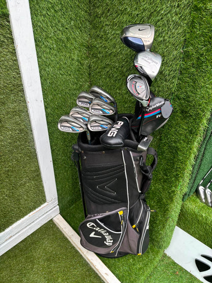 Ping G30 Graphite Irons 6-U, TaylorMade M4 Rescue, Nike SQ Driver & Callaway Stand Bag Stunning Set