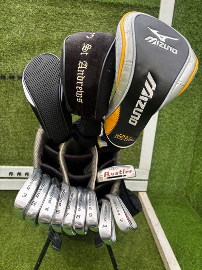 Dunlop MAX Irons + Wilson Deep Red Driver + St Andrews 3 Wood + Inesis Hybrid + Callaway Stand Bag – 13 Clubs