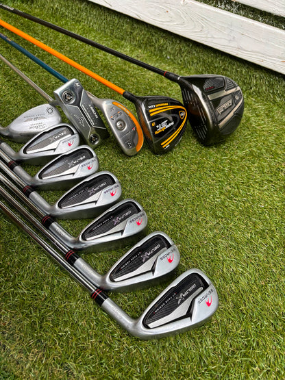Benross Delta X Irons, Delta Driver, Adams Idea Pro Hybrid, Mizuno M-Craft IV, Vokey SM6 & Greg Norman Cart Bag