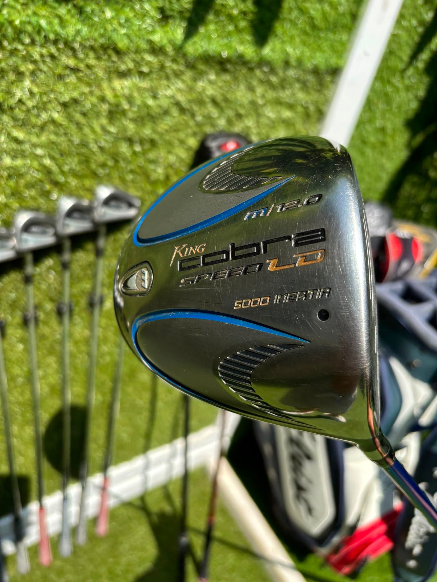 Titleist DCI 762 Irons, Cobra Driver, Odyssey White Ice Teron & Titleist Stars & Stripes Cart Bag