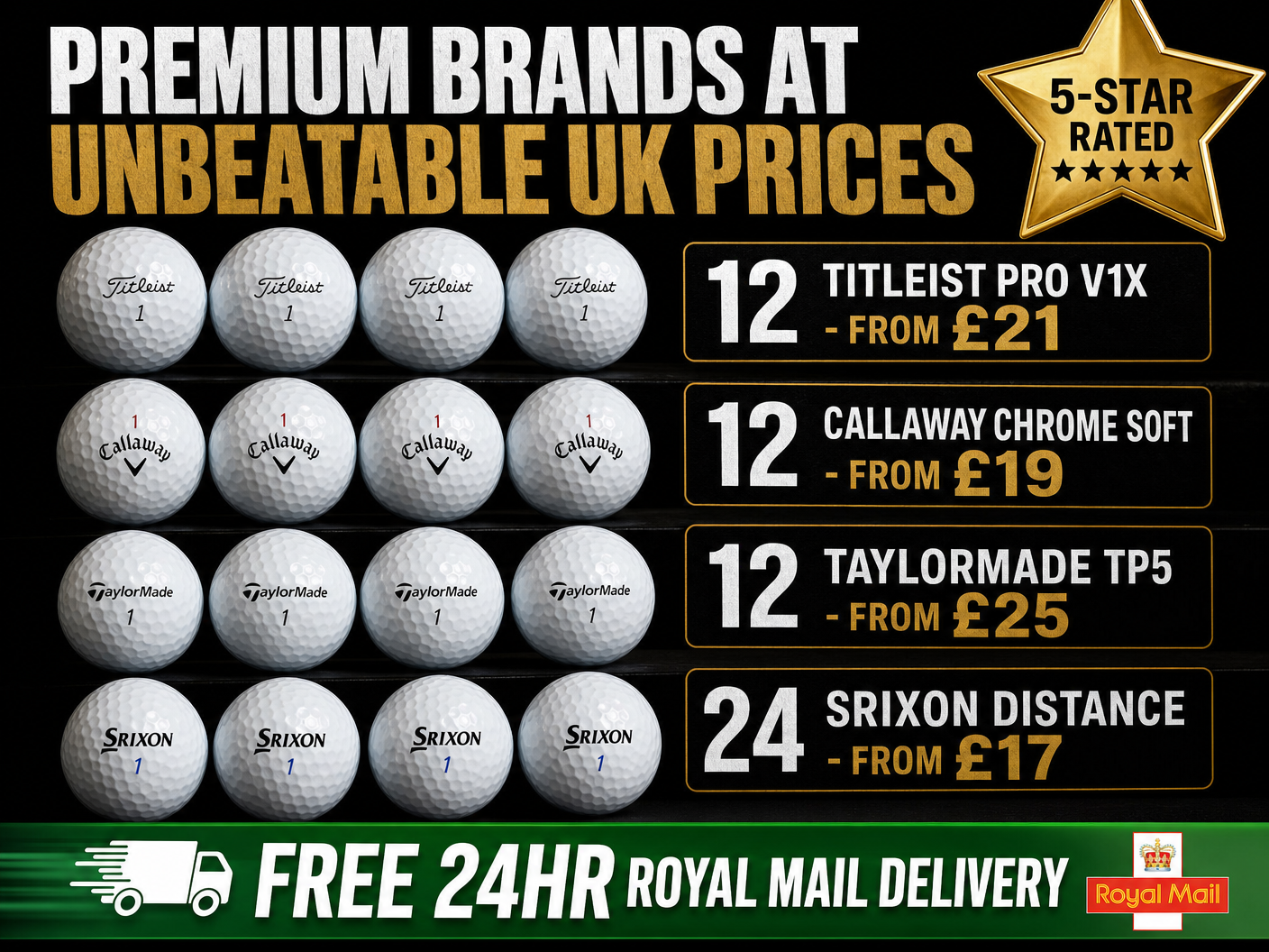 Affordable Golf Balls With Free Delivery!