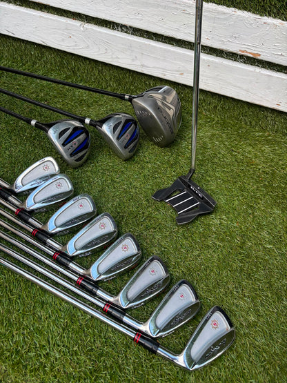 Ben Hogan Apex Edge Pro Forged Golf Set | Cobra FLY-XL Driver | Rife RG7 Putter | PING Traverse Cart Bag