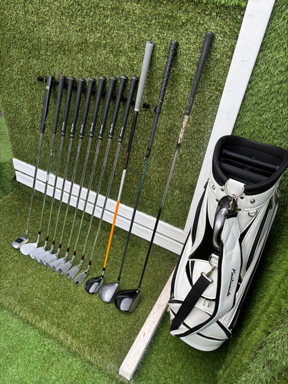 Ben Hogan Apex FTX Forged Irons (4–PW) + Titleist 3 Wood + Drivers + BRAND NEW Bag - Free P&P