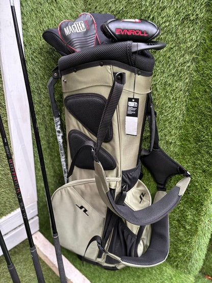Ping i25 Irons, EVNROLL ER5 Putter, Mizuno S18 56°, Mizuno Zoid Hybrid, Mixed Woods & J.Lindeberg Stand Bag – 11 Clubs