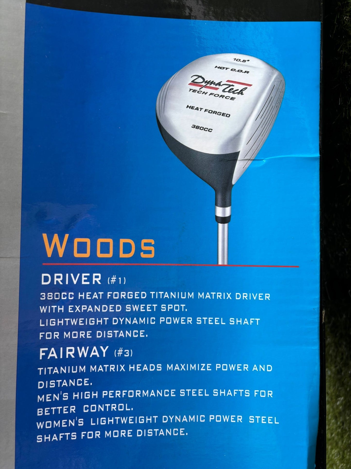 Dyna-Tech Tech Force Complete Golf Club Set 5–SW + Driver, Bag