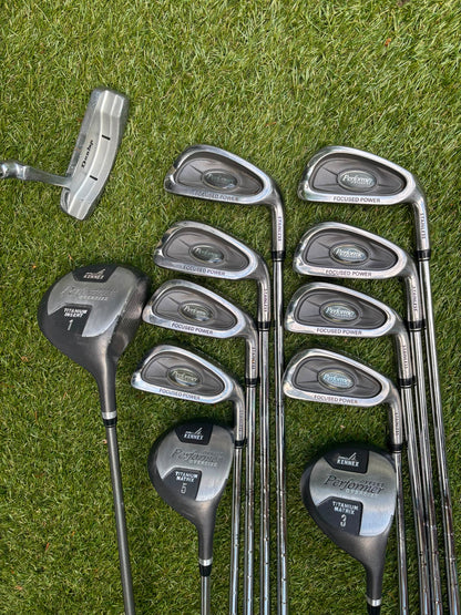 Pro Kennex Performer Oversize Golf Set with Matching Woods, Headcovers & Regal Bag