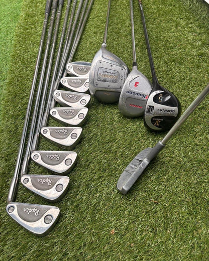 Ryder Mk 2 Irons + Donnay / Howson Woods + Putter + Bag – Full 12 Club Set £94.00 Free Delivery