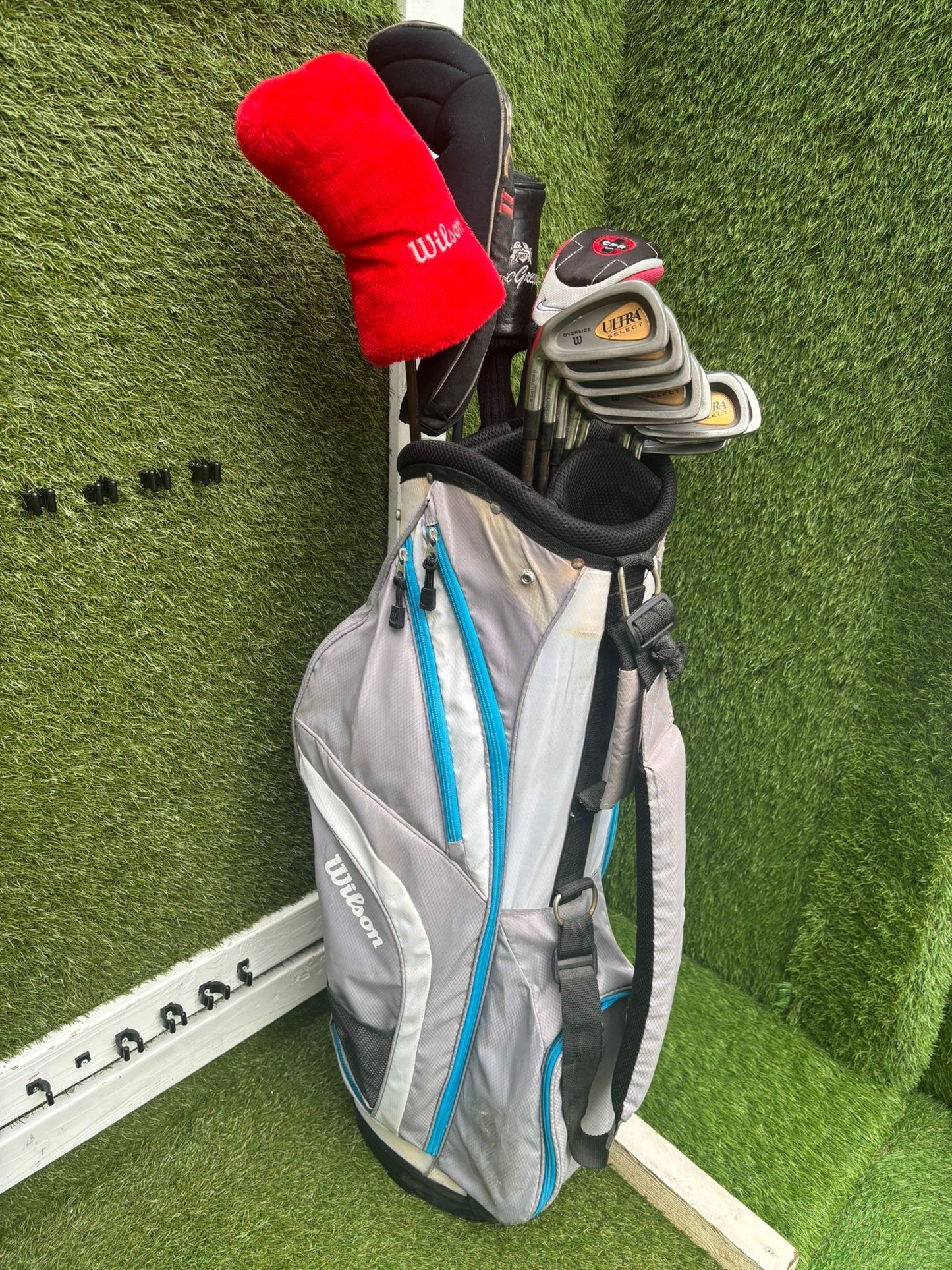 LEFT-HANDED Wilson Ultra Select Irons (3–SW) + Big Bertha Driver + Woods + Hybrid (14 Clubs)