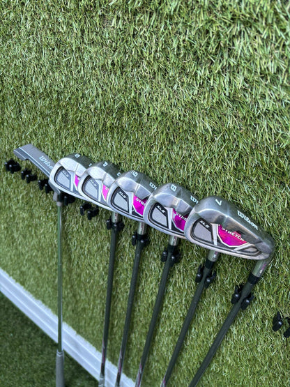 🔥 Wilson Stretch XLS Ladies Set (7–SW) + Driver / 5 Wood / Hybrid + Matching Bag