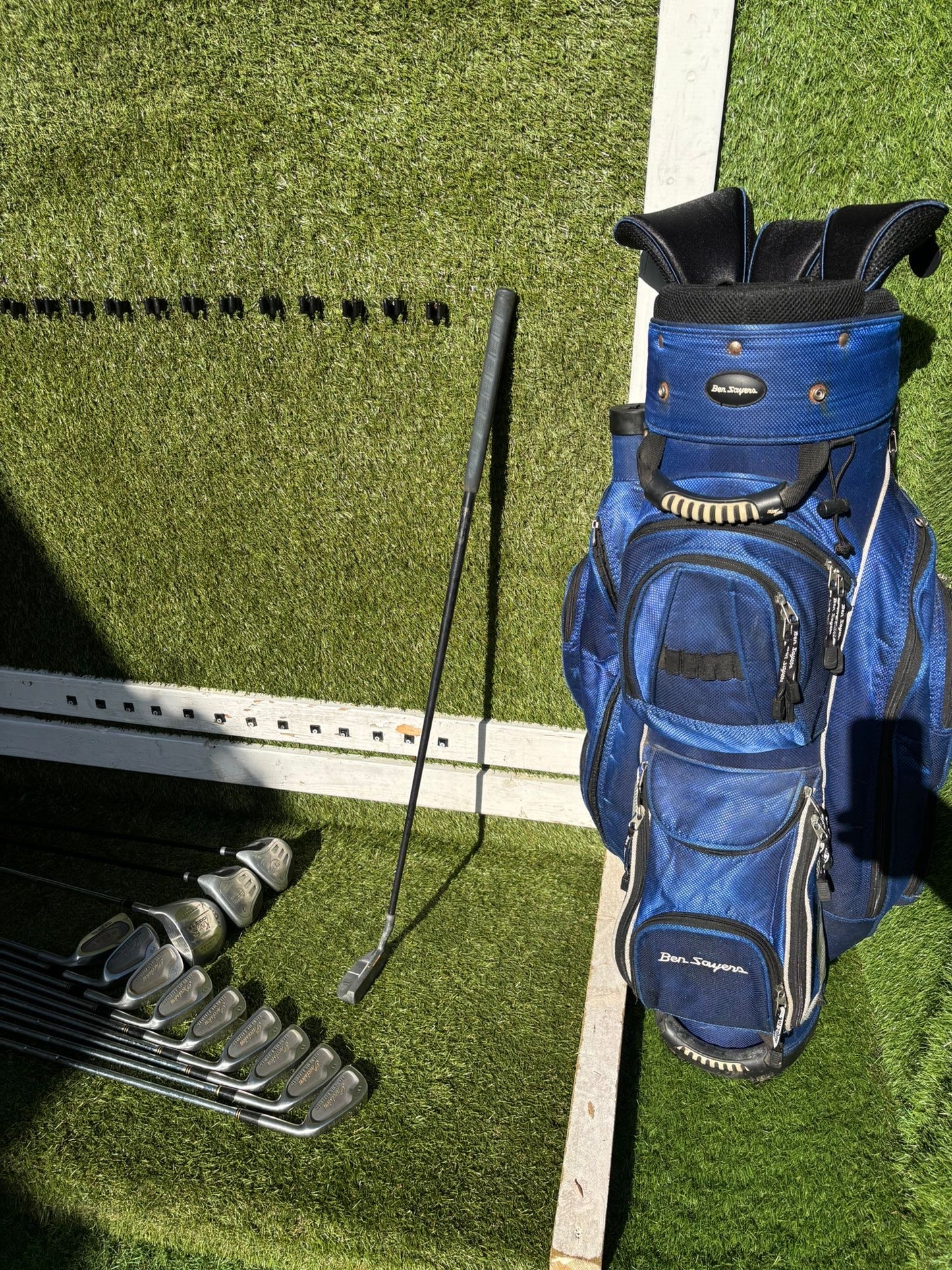 Browning 3–SW Irons + Cobra Driver + Dunlop 3 & 5 Wood + Ben Sayers Bag – 13 Clubs