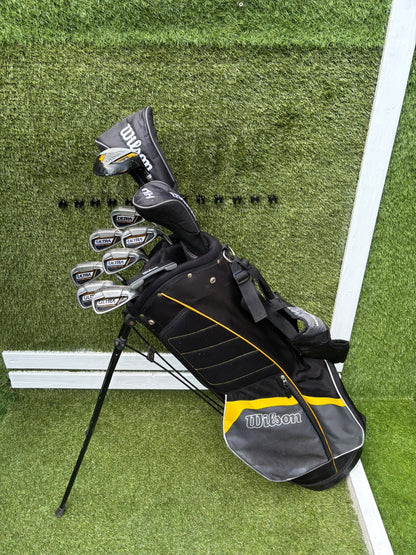 Wilson Ultra High Launch Complete Golf Set – 5–SW Irons, Matching Woods, Putter & Wilson Stand Bag
