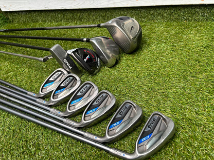 Ping G30 Graphite Irons 6-U, TaylorMade M4 Rescue, Nike SQ Driver & Callaway Stand Bag Stunning Set