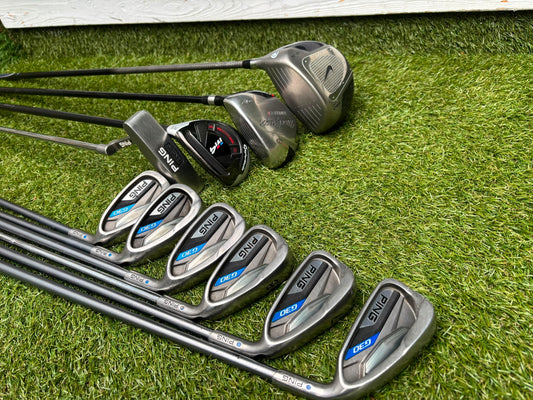 Ping G30 Graphite Irons 6-U, TaylorMade M4 Rescue, Nike SQ Driver & Callaway Stand Bag Stunning Set