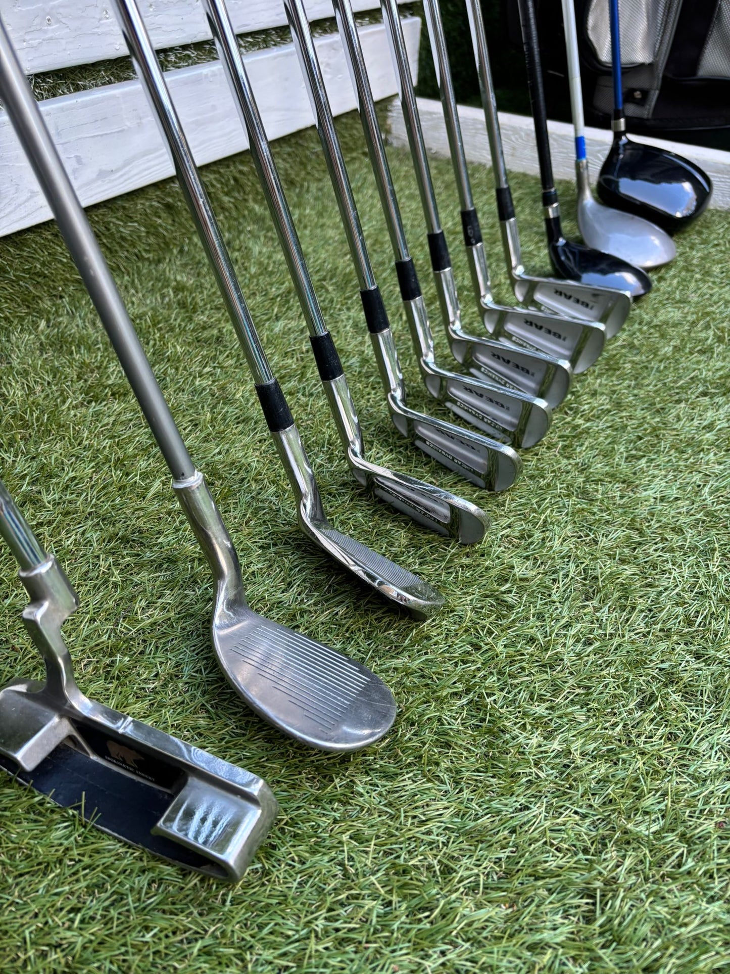 Jack Nicklaus Bear Iron Set + John Letters Driver + Woods + Bag – Full Starter Setup