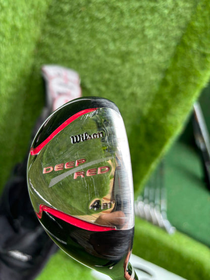Wilson Deep Red Full Matching Golf Set (5–SW) with Titleist Stand Bag