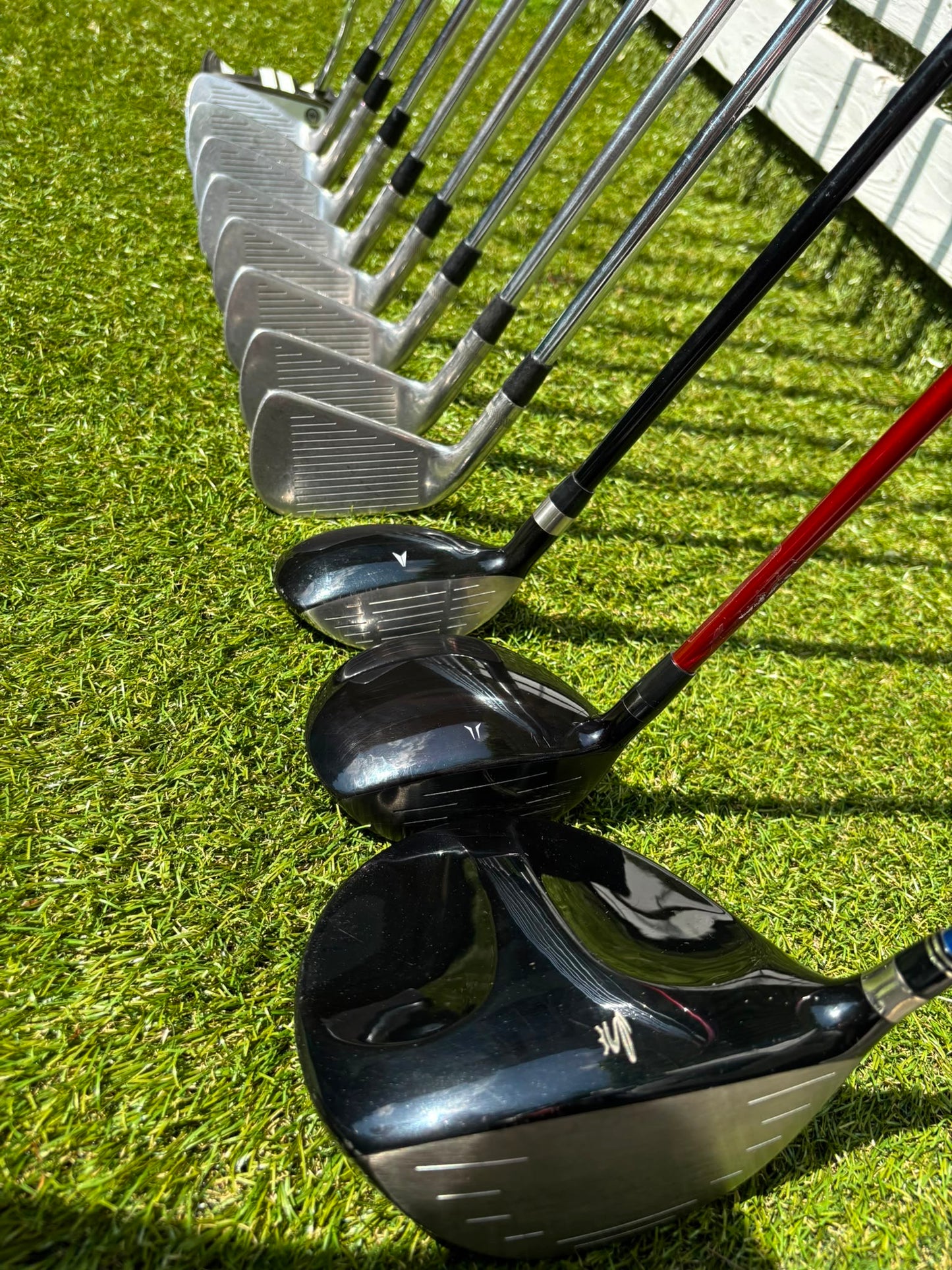 Titleist DCI 762 Irons, Cobra Driver, Odyssey White Ice Teron & Titleist Stars & Stripes Cart Bag