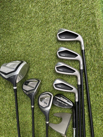 Inesis 100 Golf Set with Matching Woods, Cleveland 56° Wedge & Inesis Light Stand Bag