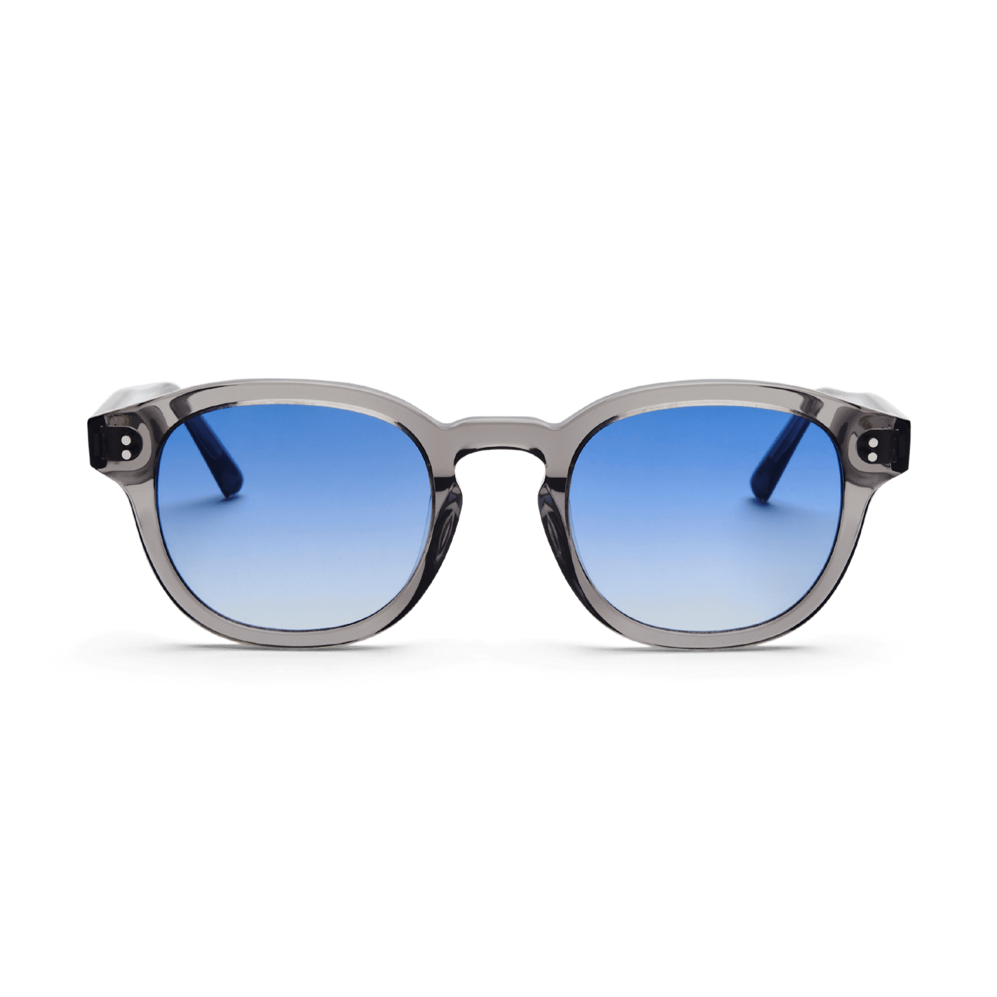 BILLE Grey Crystal Blue Sunglasses by Messy Weekend