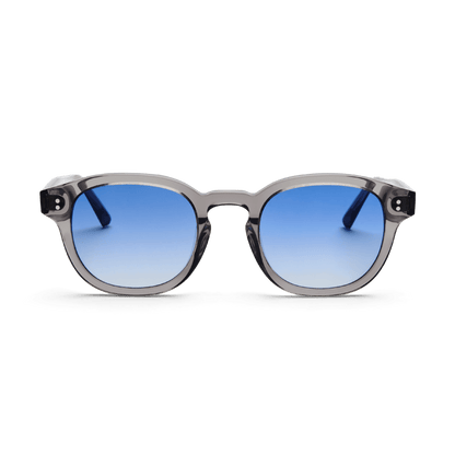 BILLE Grey Crystal Blue Sunglasses by Messy Weekend