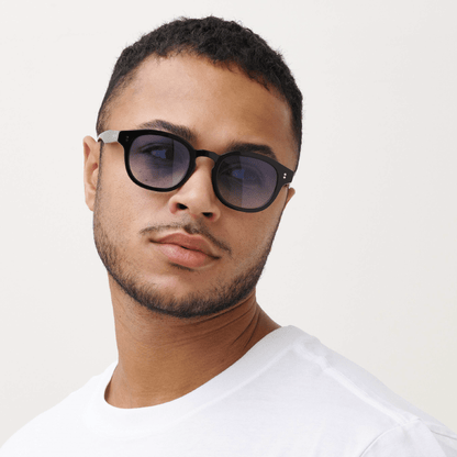 BILLE Black Gradient Blue Sunglasses by Messy Weekend