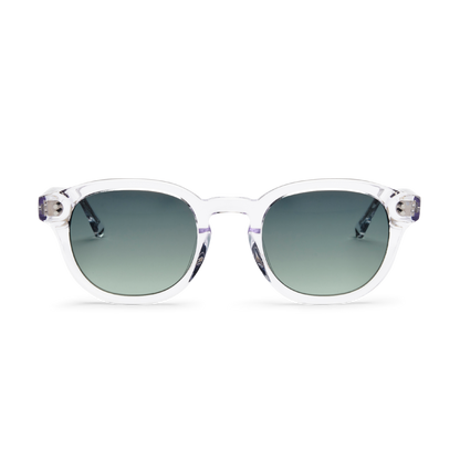 BILLE Crystal Green Sunglasses by Messy Weekend