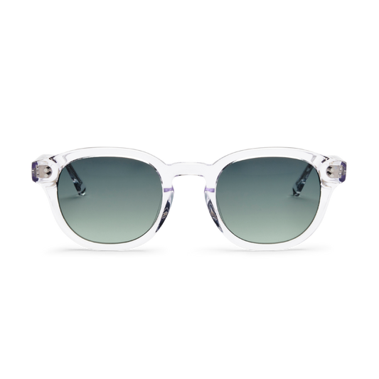 BILLE Crystal Green Sunglasses by Messy Weekend