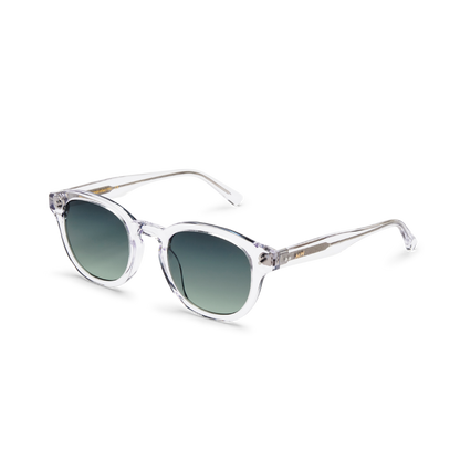 BILLE Crystal Green Sunglasses by Messy Weekend