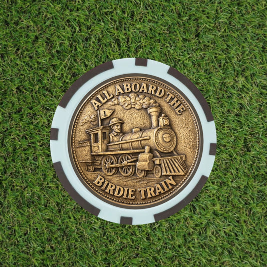 All aboard the "Birdie Train" Poker Chip