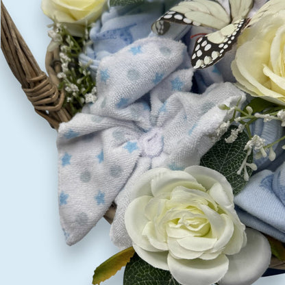 Blooming Baby Essentials Hamper – Blue | Luxury Baby Gift Basket