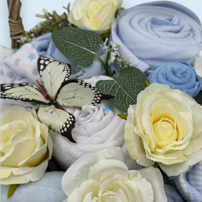 Blooming Baby Essentials Hamper – Blue | Luxury Baby Gift Basket
