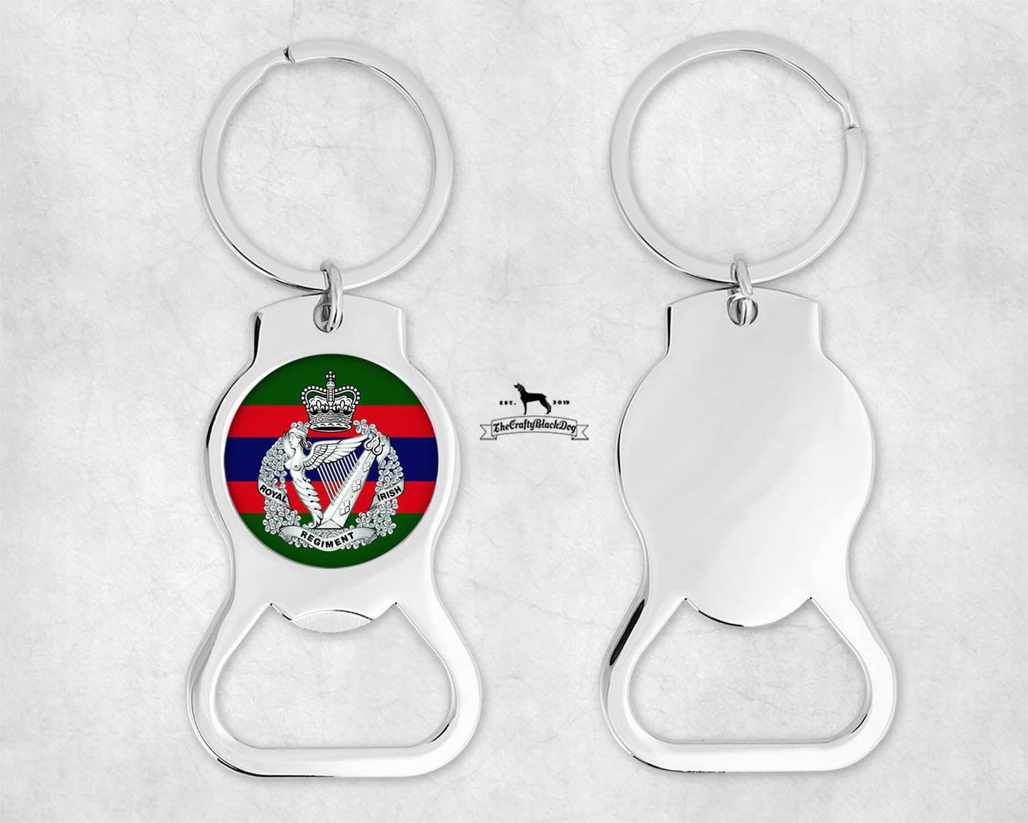 Royal Irish Regiment Bottle Opener Keyring Gift