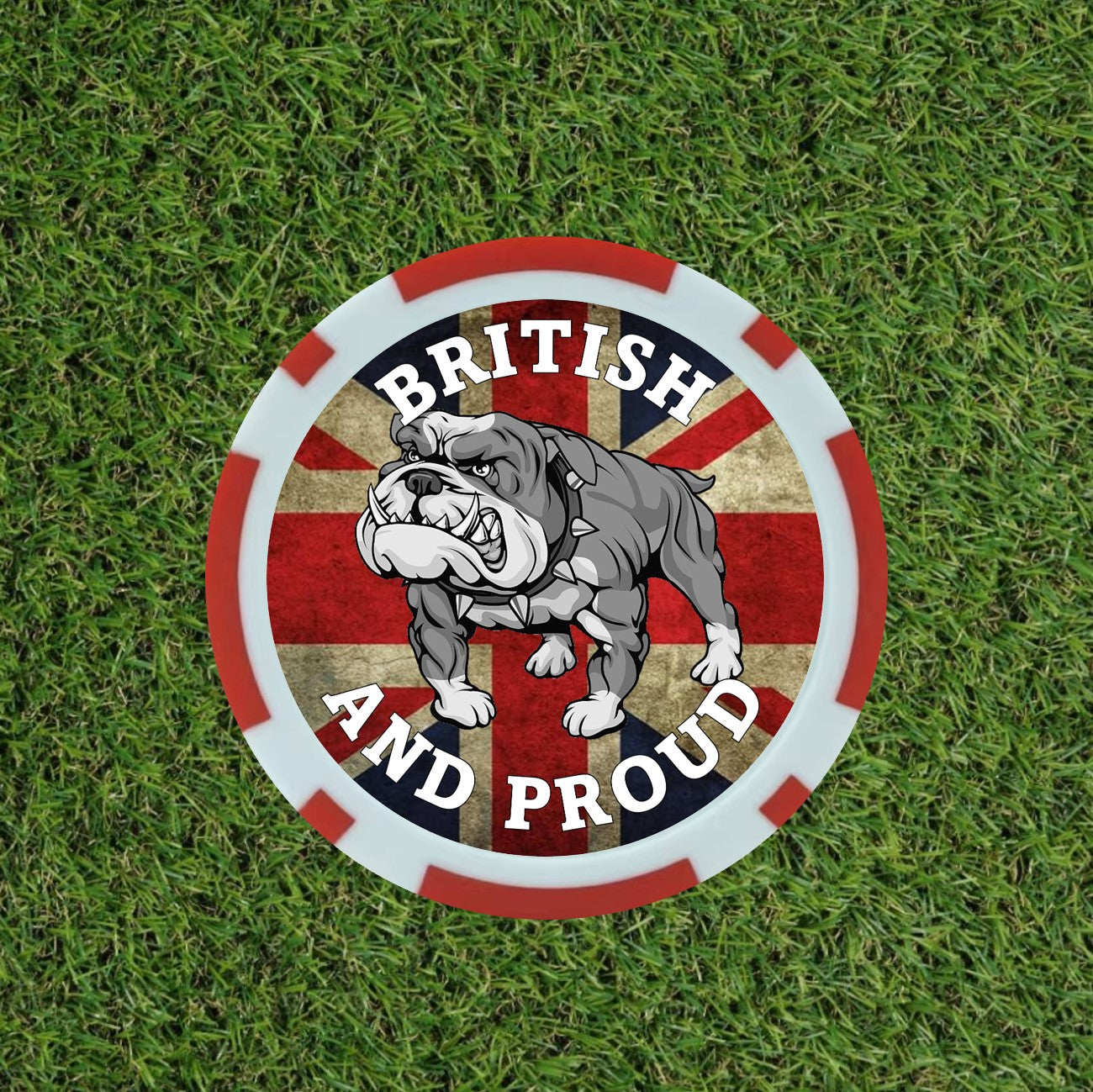 British Bull Dog Poker chips