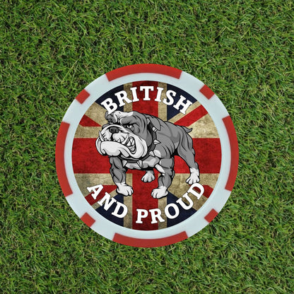 British Bull Dog Poker chips