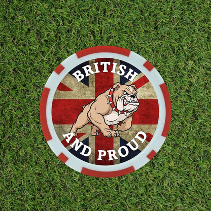 British Bull Dog Poker chips