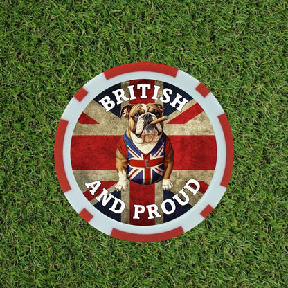 British Bull Dog Poker chips