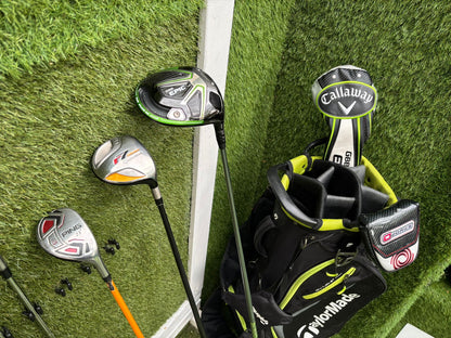 Callaway GBB Epic Adjustable Driver + TaylorMade Burner Irons (4–SW) + Ping i15 Hybrid + r7 Draw 5 Wood + Odyssey Marxman Putter