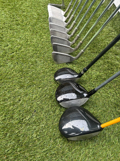 Golf Set – EEE 3ZZZ Irons + Callaway ERC Driver + Hybrid + 5 Wood + Callaway Stand Bag