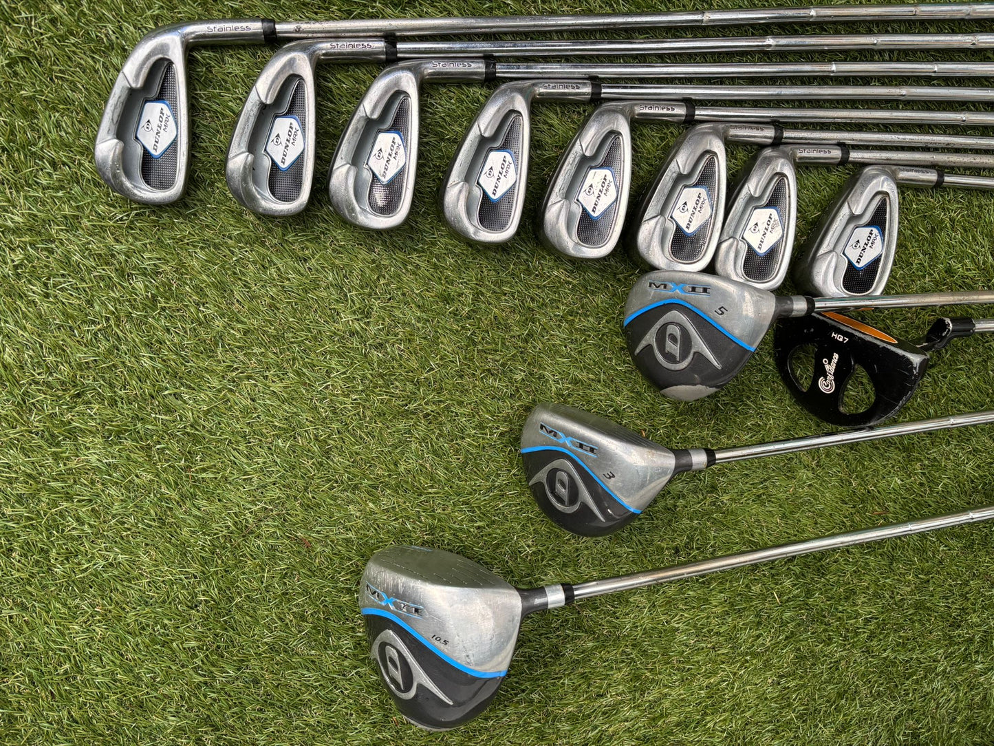 Dunlop MPX Golf Set with Matching MX II Woods, Confidence HC7 Putter & Dunlop Stand Bag